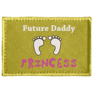 Naszywka prostokątna dla przyszłego taty Future  dad princess
