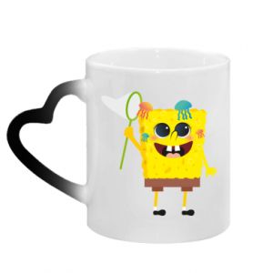 Kubki magiczne z uchwytem w kształcie serca