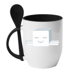 Kubki z ceramicznymi łyżkami