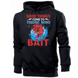 Bluza z kapturem męska Good things come to those who bait