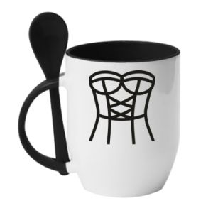 Kubki z ceramicznymi łyżkami