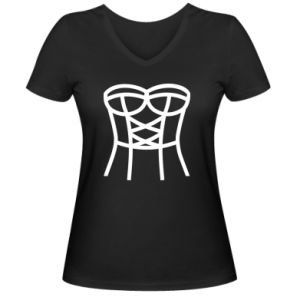 Koszulki V-neck damskie