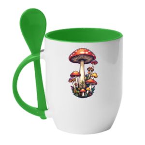 Kubki z ceramicznymi łyżkami