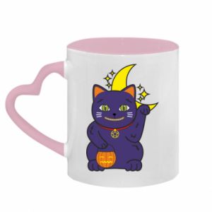 Kubki z uchwytem w kształcie serca dwukolorowe