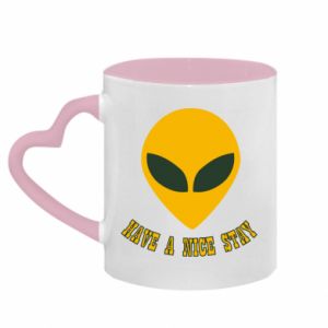 Kubki z uchwytem w kształcie serca dwukolorowe