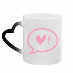 Kubki magiczne z uchwytem w kształcie serca