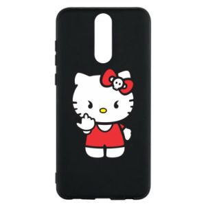 Etui na Huawei Mate 10 Lite Hello Kitty pokazuje środkowy palec