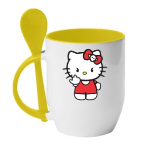 Kubki z ceramicznymi łyżkami