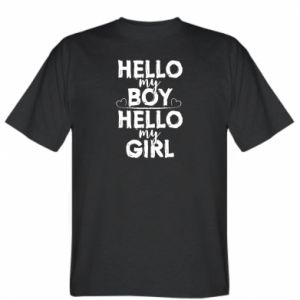 Koszulka męska Hello my boy hello my girl