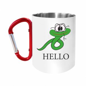 Kubki metalowe z uszkiem karabińczykiem
