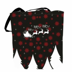 Torby Fullprint na Nowy Rok Ho! ho! ho! Mikołaj i jelenie