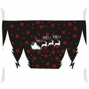 flag na Nowy Rok Ho! ho! ho! Mikołaj i jelenie