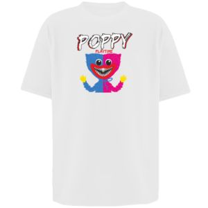 Koszulka oversize Huggy wuggy and Kissy missy - PrintSalon Koszulka oversize Huggy wuggy and Kissy missy