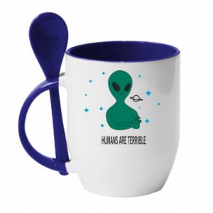Kubki z ceramicznymi łyżkami