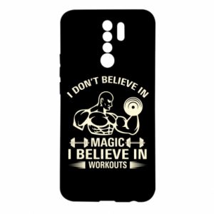 Etui na Xiaomi Redmi 9 I don't believe in magic i believe in workouts - PrintSalon Etui na Xiaomi Redmi 9 I don't believe in magic i believe in workouts