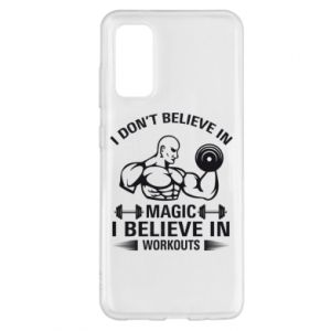 Etui na Samsung S20 I don't believe in magic i believe in workouts - PrintSalon Etui na Samsung S20 I don't believe in magic i believe in workouts