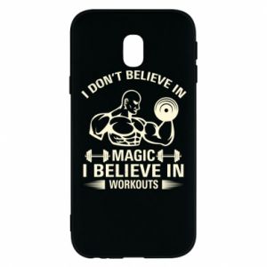 Etui na Samsung J3 2017 I don't believe in magic i believe in workouts