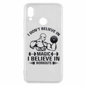 Etui na Huawei P20 Lite I don't believe in magic i believe in workouts