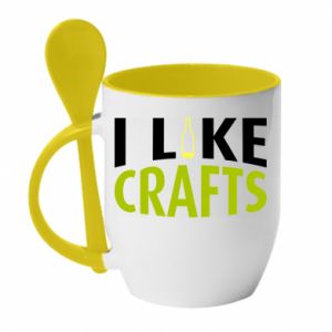 Kubki z ceramicznymi łyżkami