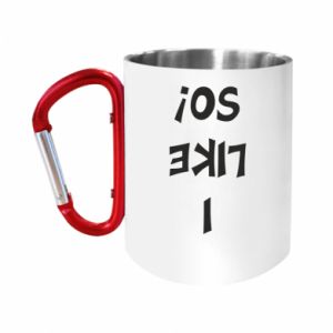 Kubki metalowe z uszkiem karabińczykiem