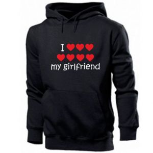 Bluza z kapturem męska na Walentynki I love my girlfriend