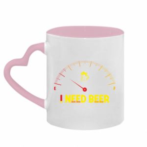 Kubki z uchwytem w kształcie serca dwukolorowe