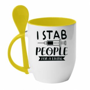 Kubki z ceramicznymi łyżkami