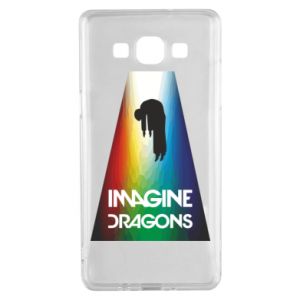 Etui na Samsung A5 2015 Imagine dragons sztuka tęcza - PrintSalon Etui na Samsung A5 2015 Imagine dragons sztuka tęcza