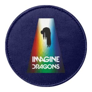 Naszywka okrągła Imagine dragons sztuka tęcza