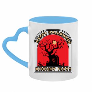 Kubki z uchwytem w kształcie serca dwukolorowe