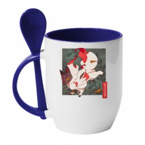 Kubki z ceramicznymi łyżkami