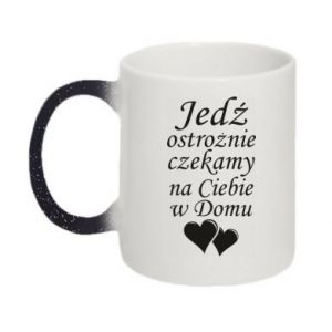 Kubki zmieniające kolor brokatowe