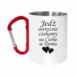 Kubki metalowe z uszkiem karabińczykiem