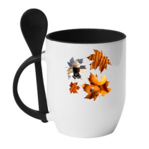 Kubki z ceramicznymi łyżkami
