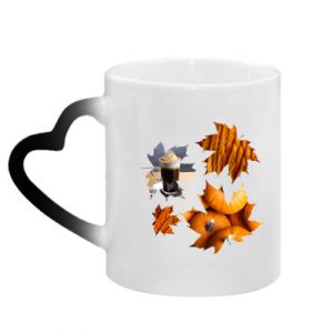 Kubki magiczne z uchwytem w kształcie serca