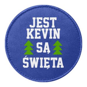 Naszywka okrągła na Nowy Rok Jest Kevin są Święta