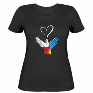 Koszulka damska Jesteśmy z Ukrainą.