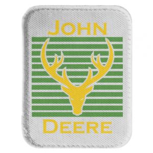 Naszywka prostokątna zaokrąglona John Deere