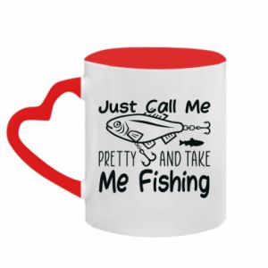 Kubki z uchwytem w kształcie serca dwukolorowe