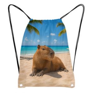 Plecak-torba Fullprint Kapibara na plaży
