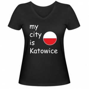 Koszulki V-neck damskie