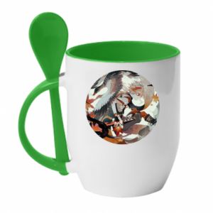 Kubki z ceramicznymi łyżkami