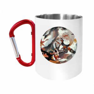 Kubki metalowe z uszkiem karabińczykiem
