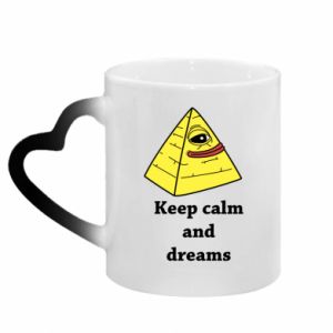 Kubki magiczne z uchwytem w kształcie serca