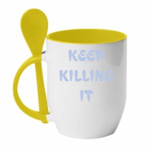 Kubki z ceramicznymi łyżkami
