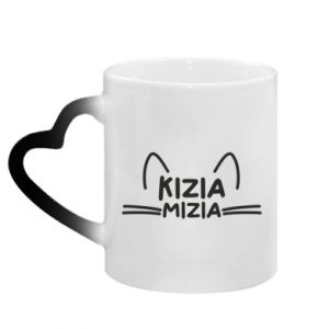 Kubek magiczny z uchwytem w kształcie serca Kizia mizia