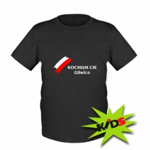 Koszulka dziecięca Kocham cię Gliwice