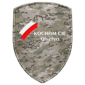 Naszywka tarcza Kocham cię Olsztyn