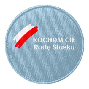 Naszywka okrągła Kocham cię Ruda Śląska