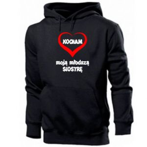 Bluza z kapturem męska dla siostry Kocham moją młodszą siostrę